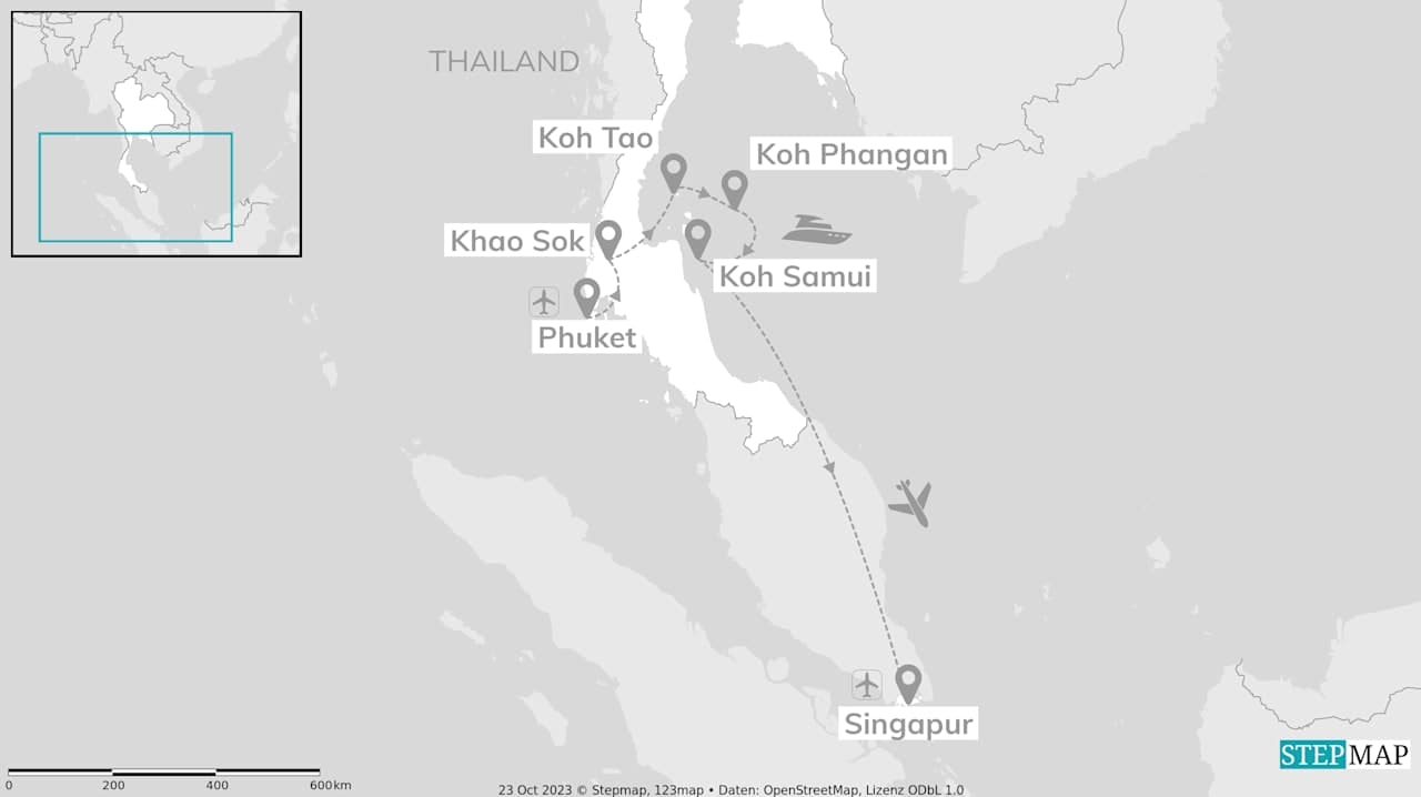 Thailand & Singapur: Inselhopping trifft Lichtermeer