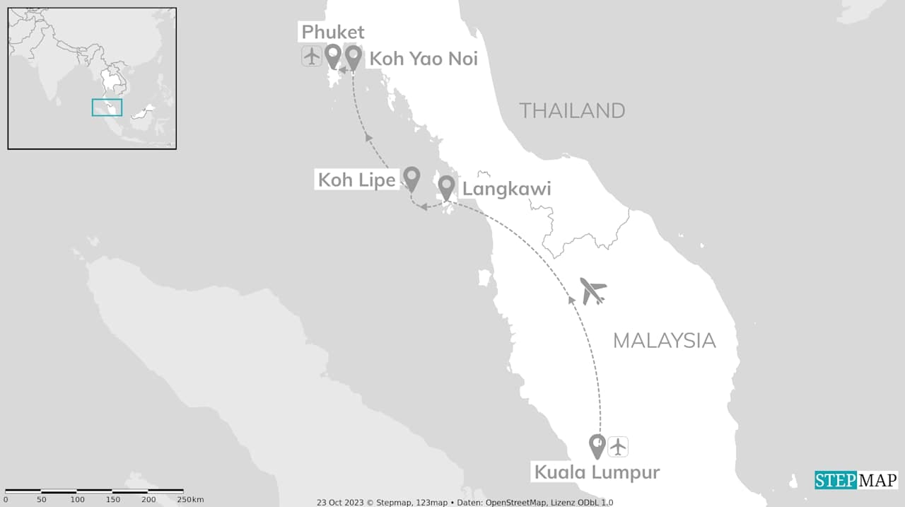 Malaysia and Thailand: City glows and hidden islands