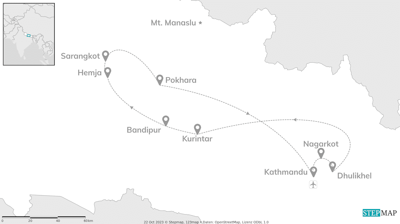 Nepal with locals: Himalayan heights and Buddha nights