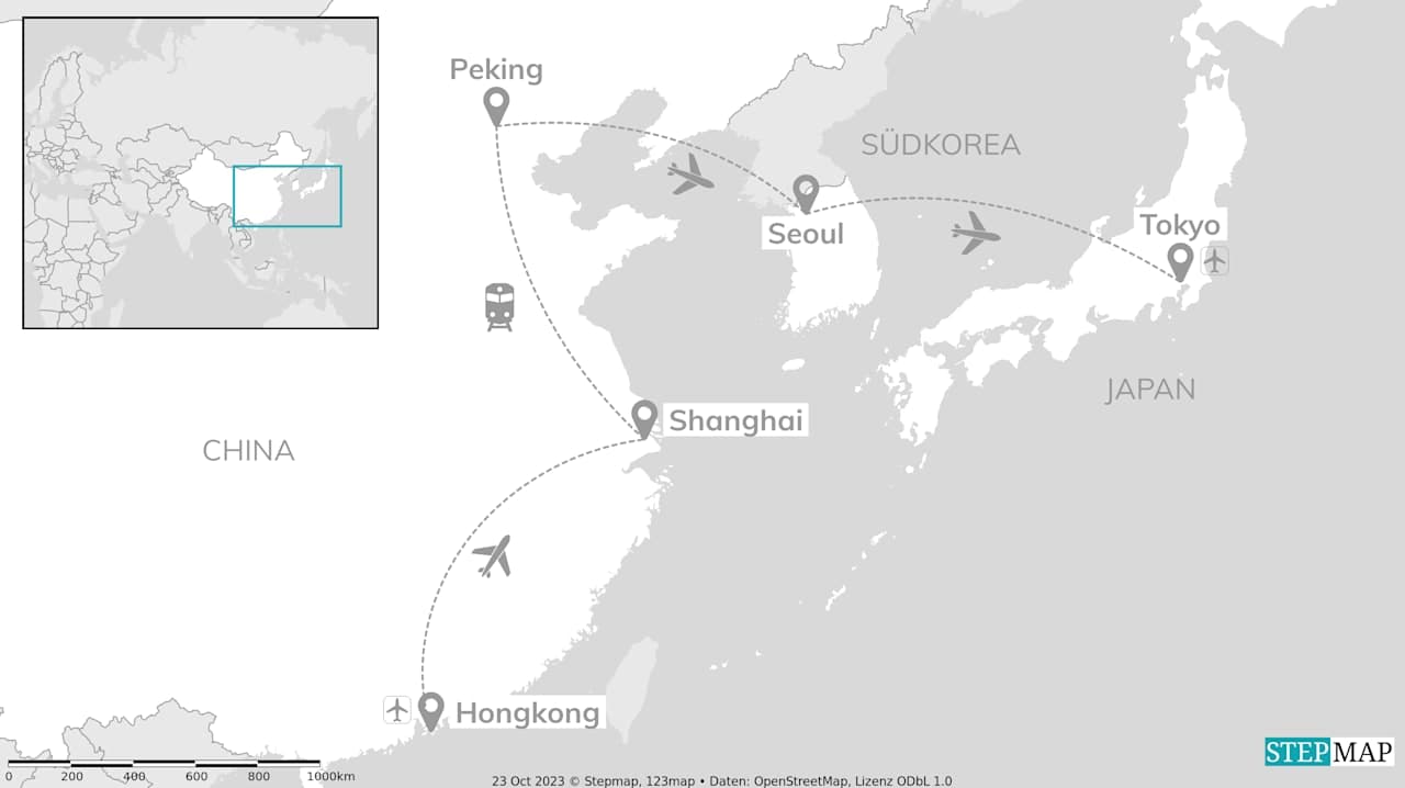 China, Südkorea & Japan: Von Hongkong zum Weltwunder