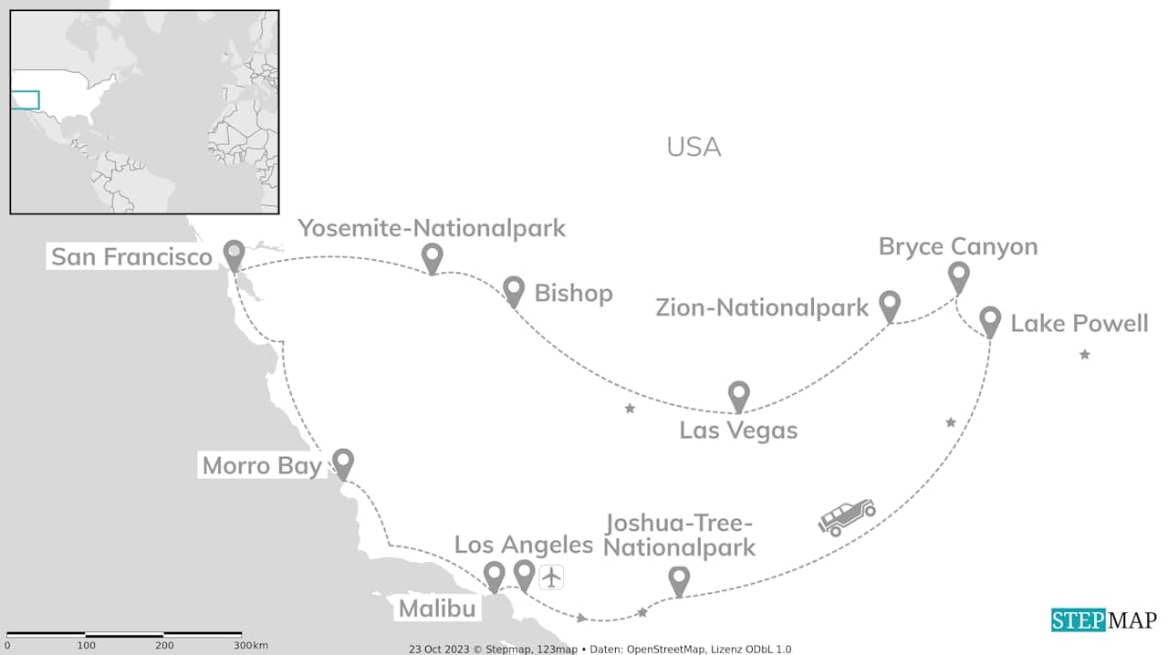 USA im Rooftop Tent: Wild West to California Dreaming