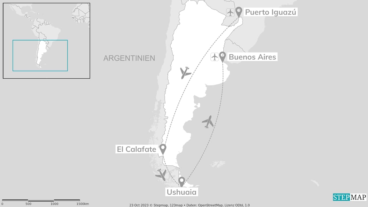 Abenteuer Argentinien: Iguazú Falls, Patagonia & Land of Fire