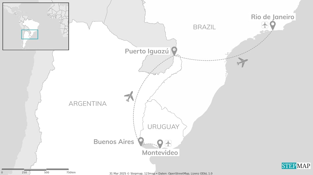 Argentina, Brazil, Uruguay: Copacabana to Iguazú Falls