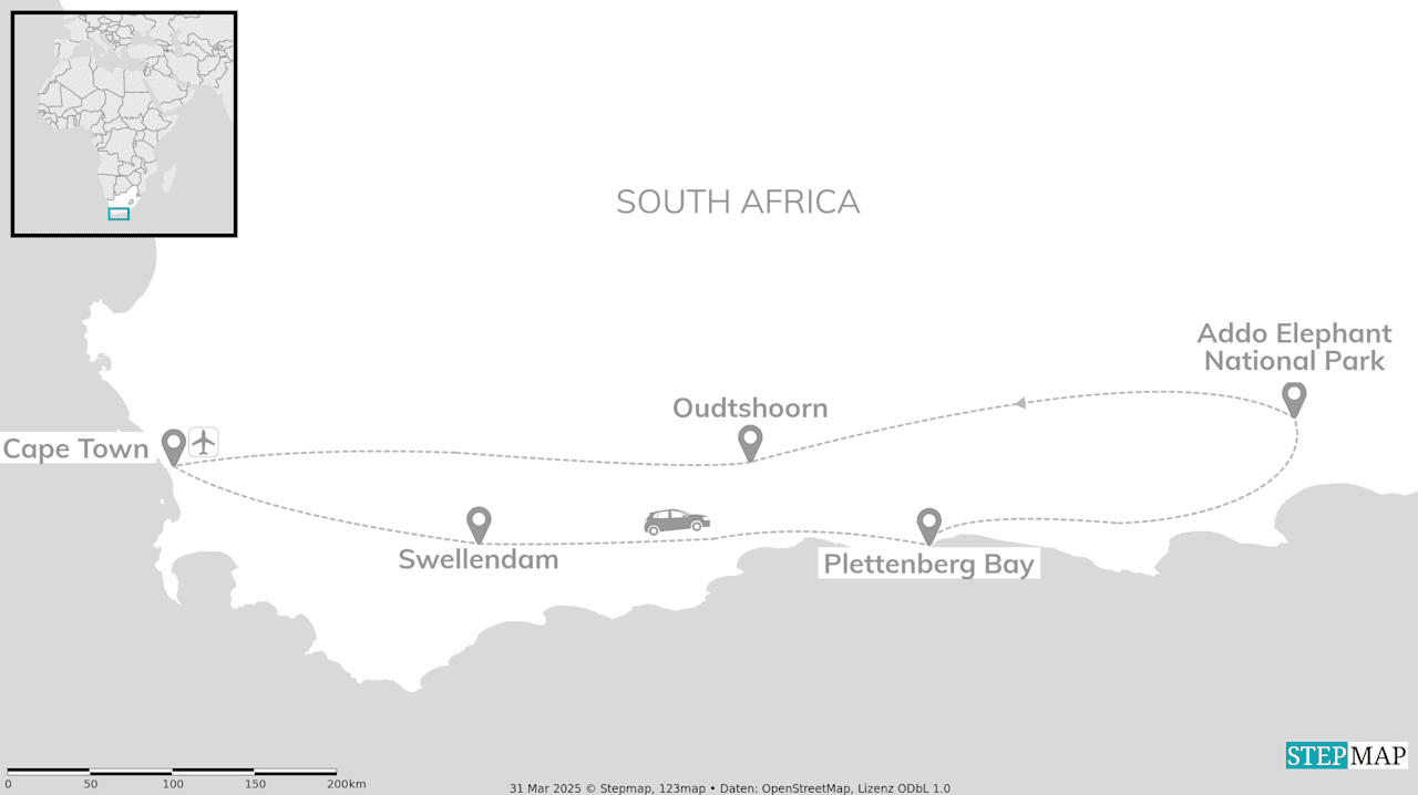 South Africa Garden Route: Road trip, waves and wildlife