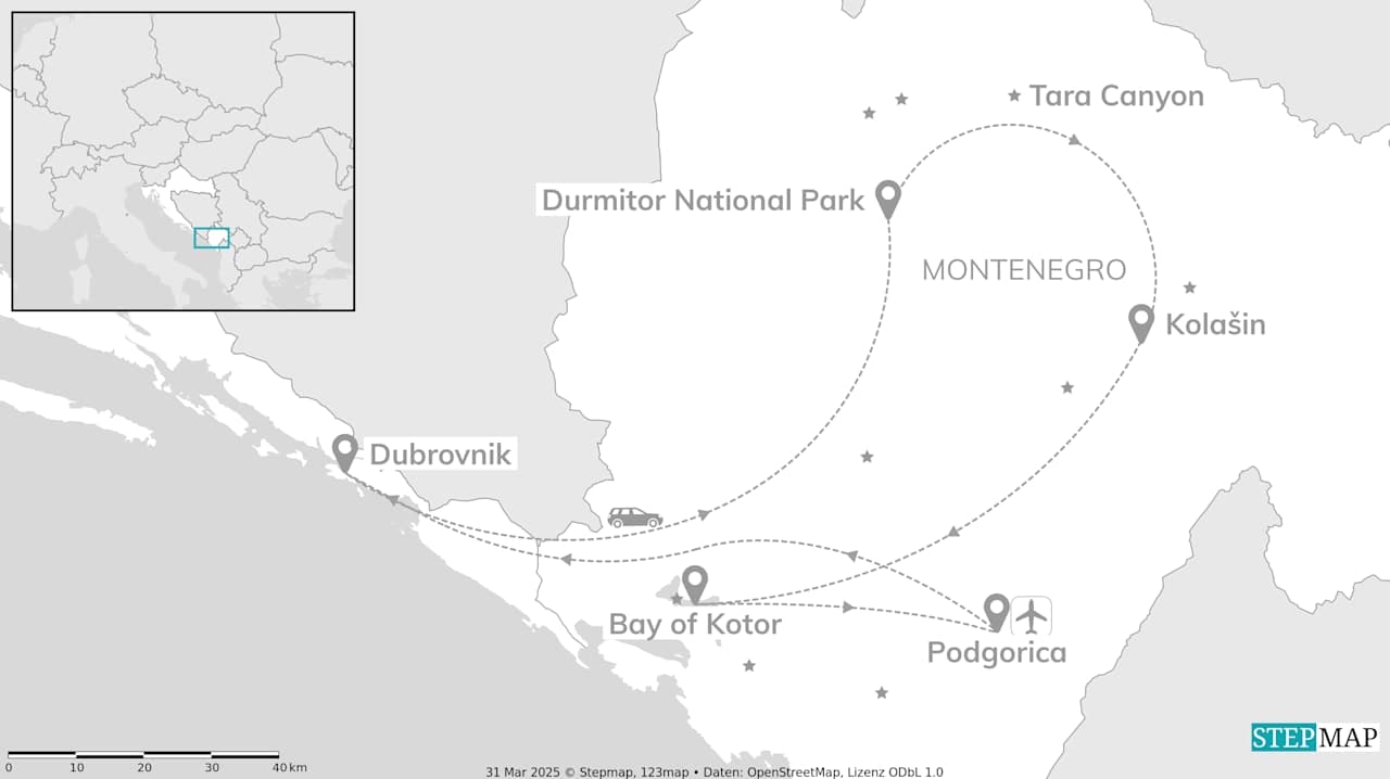 Montenegro and Dubrovnik: Road trip to cottage adventure