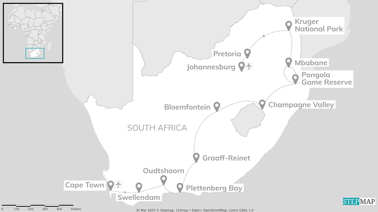 South Africa and Eswatini: The Cape and Kruger safaris