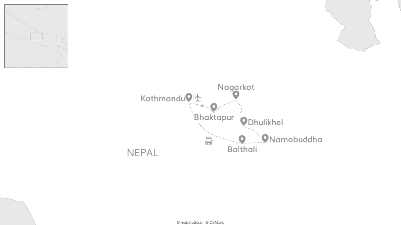 Nepal calling: Holy stupas, what a view!