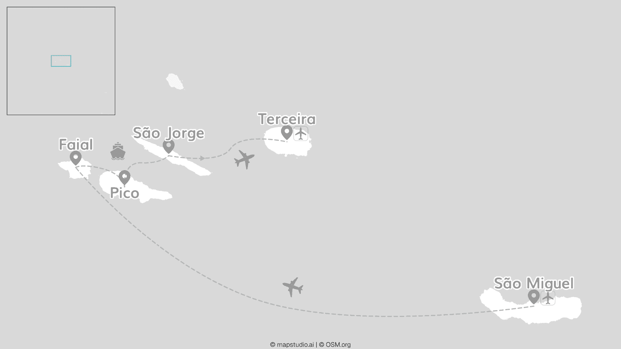 All around the Azores: Island-hopping to volcanoes, fajãs and green oases