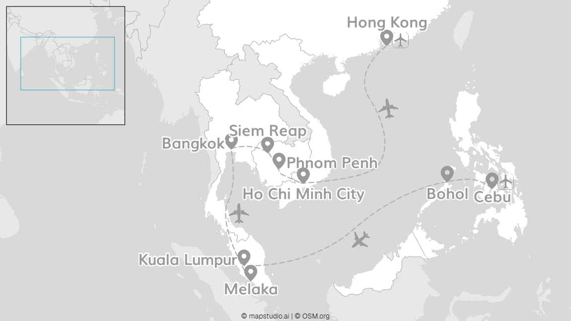 All around Asia: Skylines, temples and island adventure!