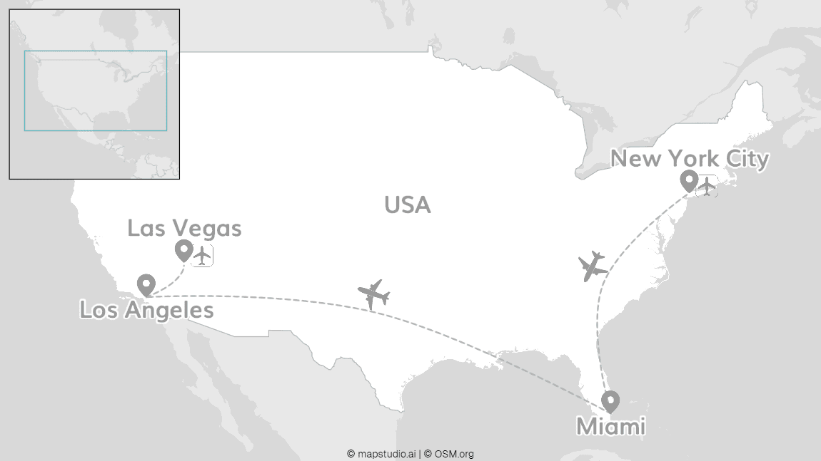 USA Bucket List: Lady Liberty, Hollywood and Las Vegas!