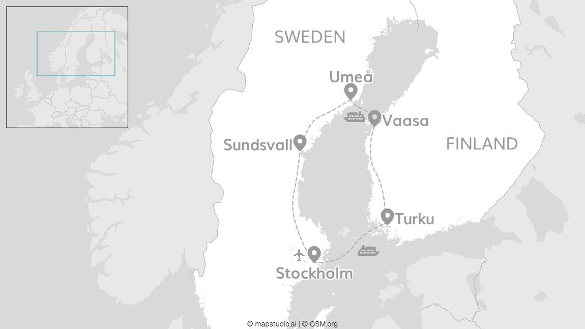 Sweden and Finland: Baltic Sea coast-hopping adventure