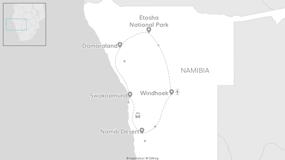 Into the wild: Namibia road trip in a rooftop tent