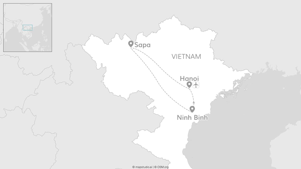 2 for 1 Vietnam: Hanoi, Ninh Binh & Local Living in Sapa