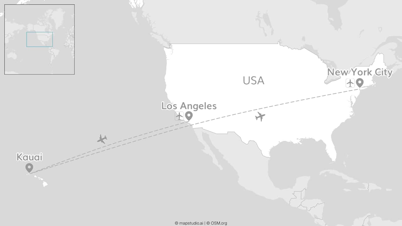2 for 1 Hawaii: Kauai trifft Los Angeles & New York